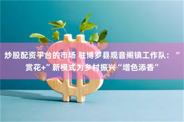 炒股配资平台的市场 驻博罗县观音阁镇工作队：“赏花+”新模式为乡村振兴“增色添香”