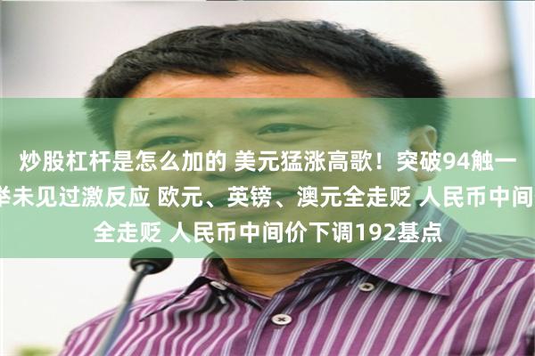 炒股杠杆是怎么加的 美元猛涨高歌！突破94触一年新高 日本选举未见过激反应 欧元、英镑、澳元全走贬 人民币中间价下调192基点