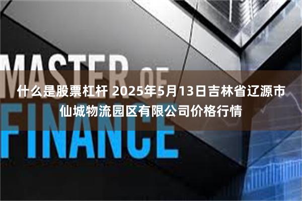 什么是股票杠杆 2025年5月13日吉林省辽源市仙城物流园区有限公司价格行情